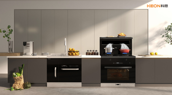 科恩A2蒸烤一體集成灶，一平方米的空間魔法！